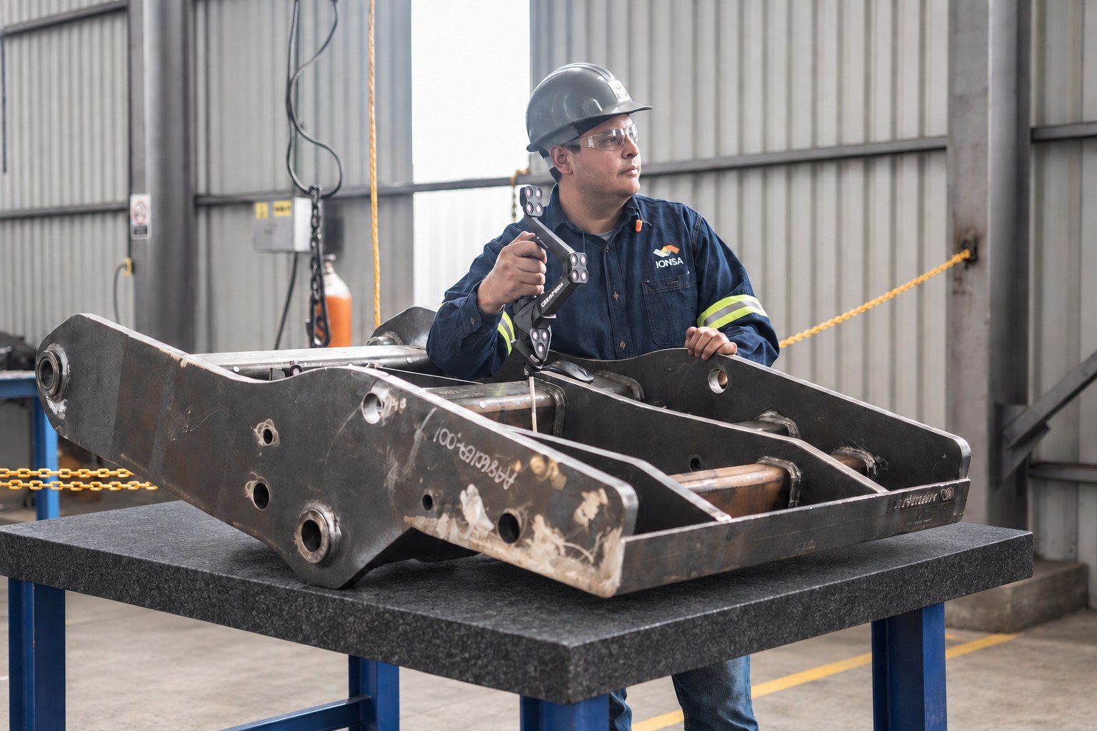 Inspection of a fabricated component
