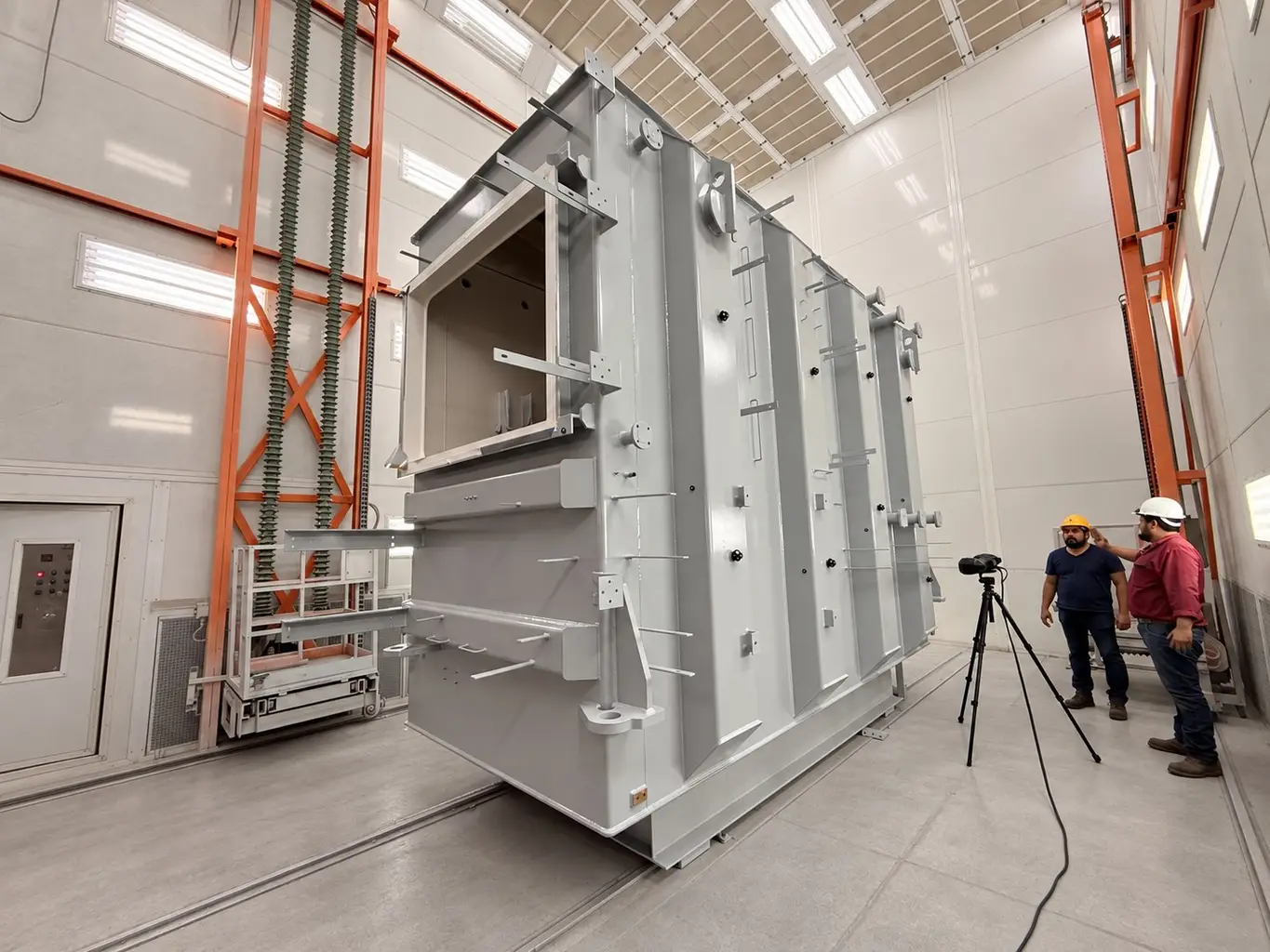Industrial steel painting services for heavy fabrications